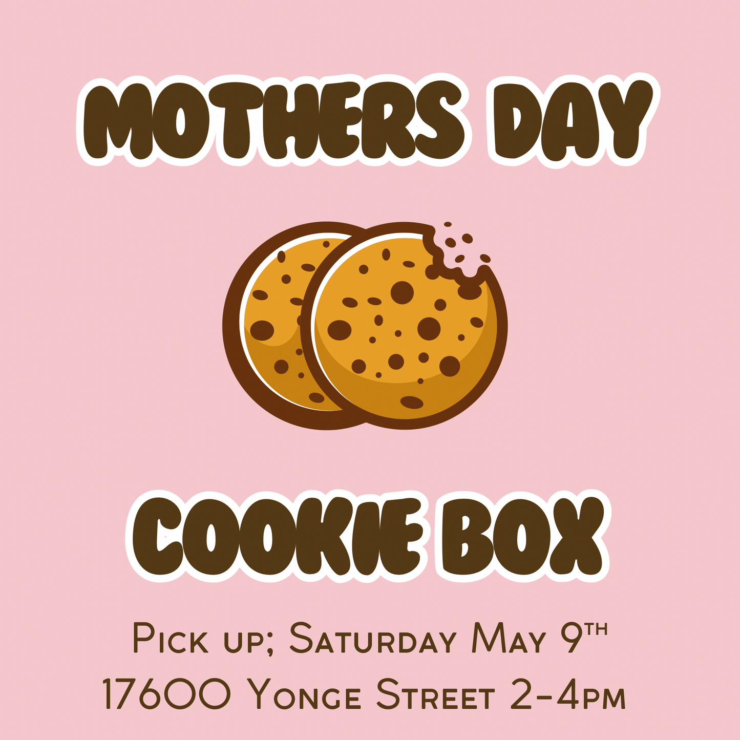 May Mothers Day Cookie Box - Pick Up Only